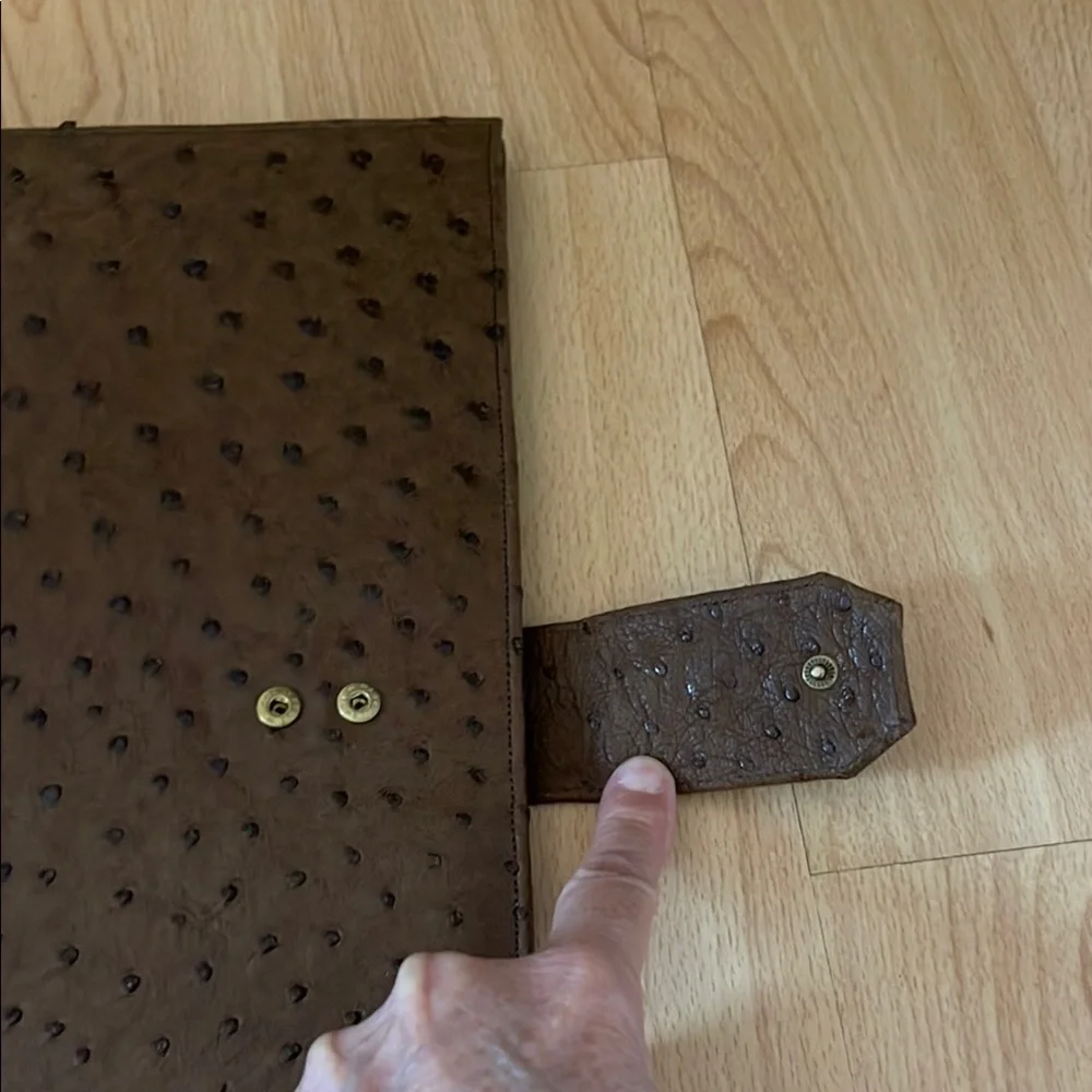 Elegant Brown Leather Portfolio